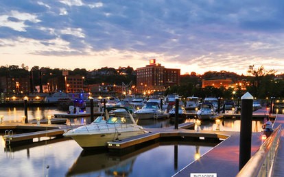One reason to consider independent living in Dubuque, Iowa is the picturesque waterfront downtown.