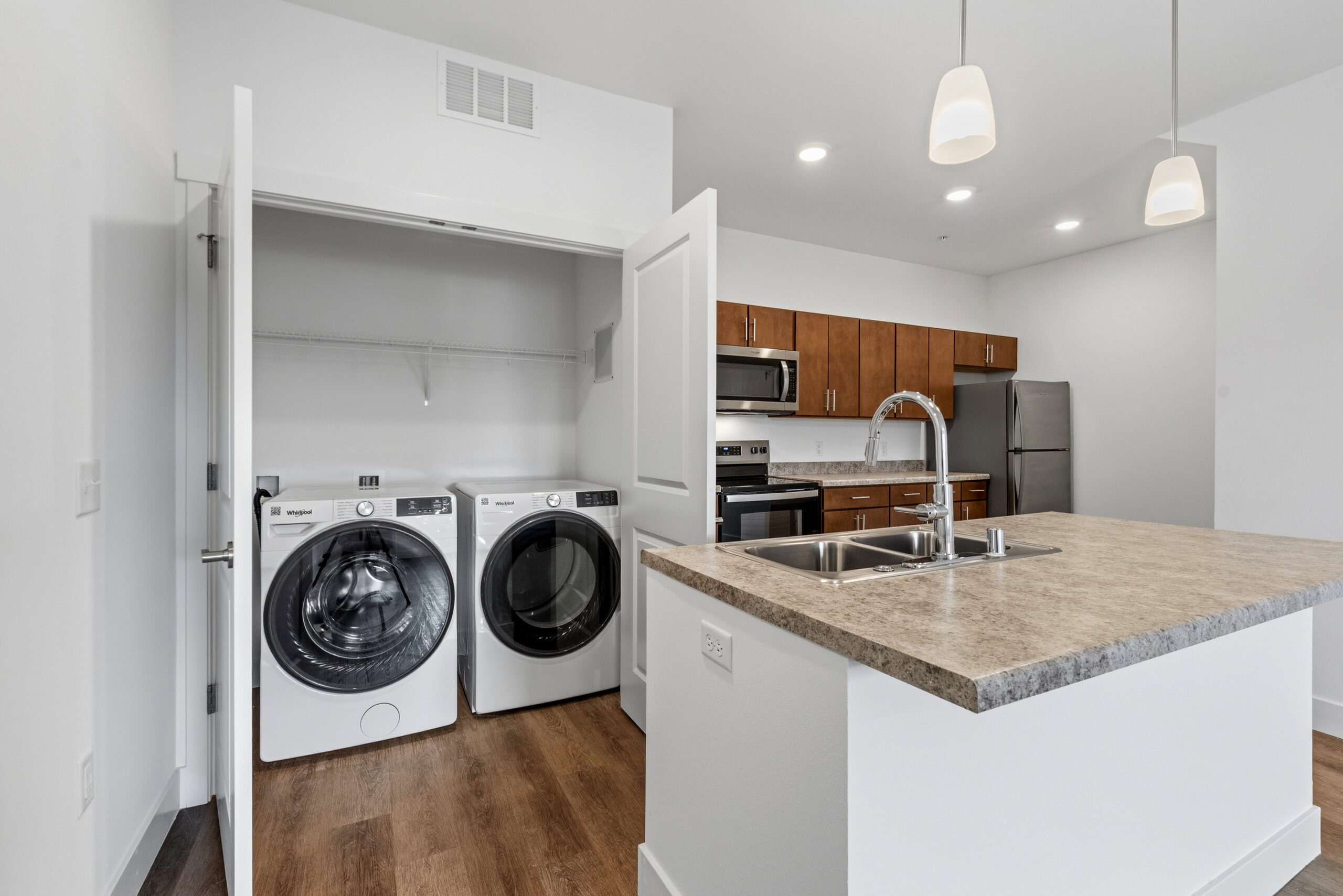 Lumin Terrace Unit 105 - Kitchen and Laundry